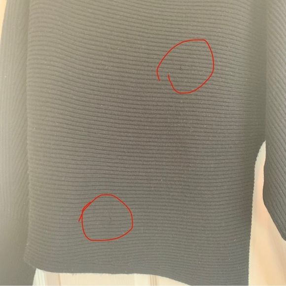 Intermix Black Jacqueline Off-the-Shoulder Slouchy Sweater - Picture 10 of 12